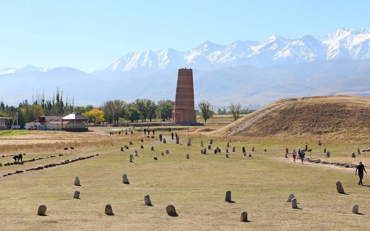 The Burana tower near Tokmok